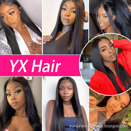 HD Full Lace Human Hair Wigs For Black Women,150% 180% Density Wholesale Brazilian Virgin Hair Transparent Lace Front Wig